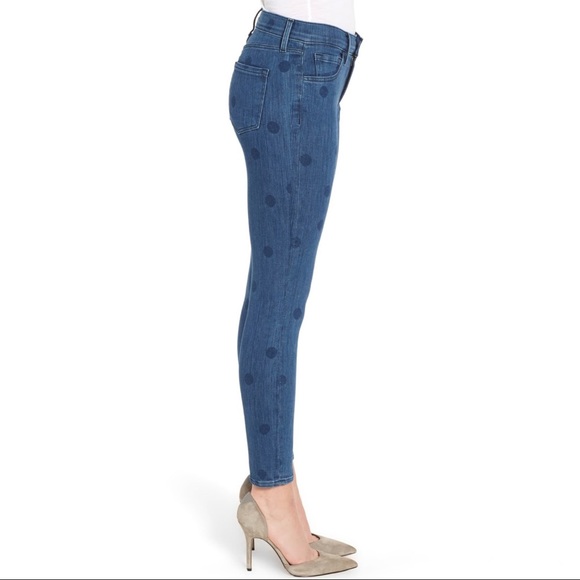 J Brand NWT Polka Dot Aerial Cropped Skinny Jean - Picture 6 of 11